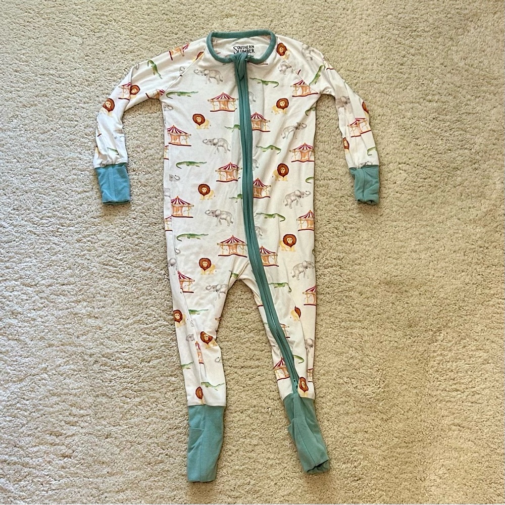 Circus Bamboo Zippy - 12 Mo - Unisex by Southern Slumber